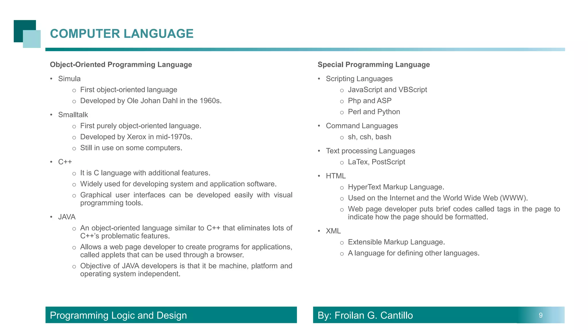 Program Logic and Design | PPTX