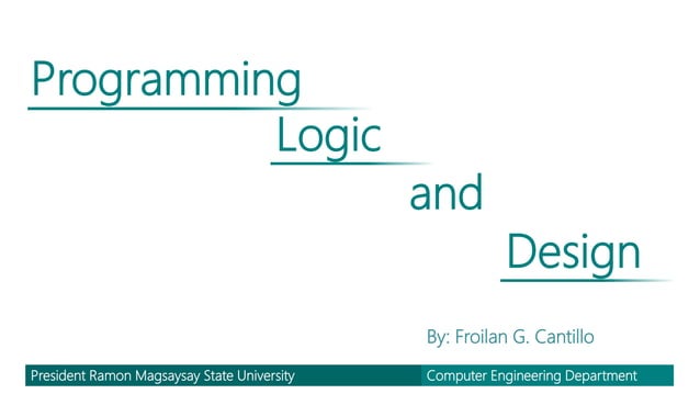Program Logic and Design | PPTX