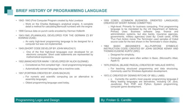 Program Logic and Design | PPTX