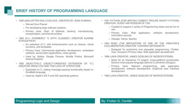 Program Logic and Design | PPTX