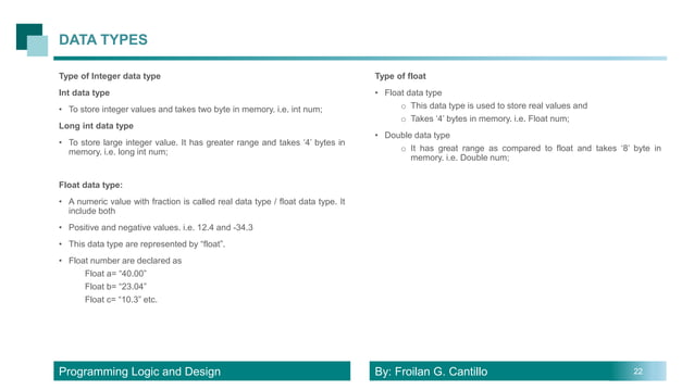 Program Logic and Design | PPTX