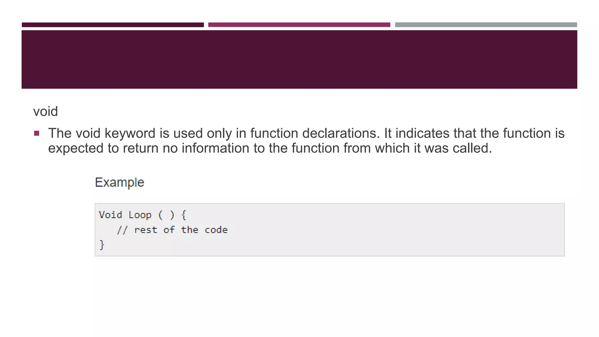 Arduino Functions | PPT