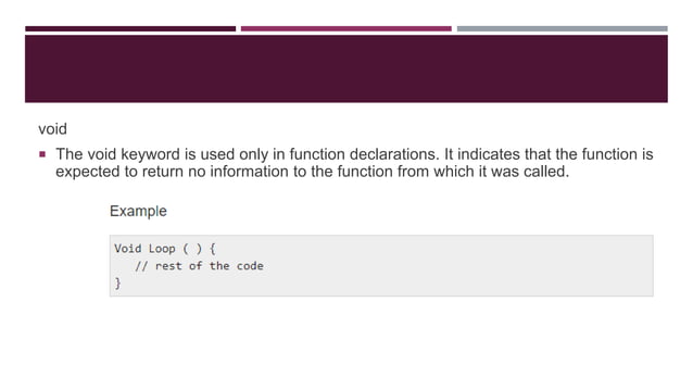 Arduino Functions | PPTX