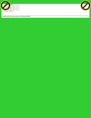 LcdDataWrite('a');
LcdDataWrite('c');
LcdDataWrite('o');
LcdDataWrite('l');
LcdDataWrite('a');
delay(500);
}
(Printable View of http://www.arduino.cc/en/Tutorial/LCD8Bits)
Ashifur Rahaman
C
lick
to
B
U
Y
N
O
W
!
PD F-XChange Edit
or
www
.
tracker-software.com
C
lick
to
B
U
Y
N
O
W
!
PD
F-XChange Edit
or
www
.
tracker-software
.com
 