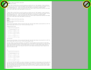 Restore
November 09, 2006, at 04:10 PM by Carlyn Maw -
Changed lines 13-14 from:
“3 states” refers to the fact that you can set the output pins as either high, low or “high impedance.” Unlike the HIGH and
LOW states, you can’t set pins to their high impedance state individually. You can only set the whole chip together. This is a
pretty specialized thing to do -- Think of an LED array that might need to be controlled by completely different
microcontrollers depending on a specific mode setting built into your project. Niether example takes advantage of this feature
and you won’t usually need to worry about getting a chip that has it.
to:
“3 states” refers to the fact that you can set the output pins as either high, low or “high impedance.” Unlike the HIGH and
LOW states, you can’t set pins to their high impedance state individually. You can only set the whole chip together. This is a
pretty specialized thing to do -- Think of an LED array that might need to be controlled by completely different
microcontrollers depending on a specific mode setting built into your project. Neither example takes advantage of this feature
and you won’t usually need to worry about getting a chip that has it.
Restore
November 09, 2006, at 03:07 PM by Carlyn Maw -
Restore
November 09, 2006, at 03:07 PM by Carlyn Maw -
Added lines 87-88:
Here are three code examples. The first is just some “hello world” code that simply outputs a byte value from 0 to 255. The
second program lights one LED at a time. The third cycles through an array.
Changed lines 90-97 from:
595 Timing Diagram
Here are three code examples. The first is just some “hello world” code that simply outputs a byte value from 0 to 255. The
second program lights one LED at a time. The third cycles through an array.
The code is based on two pieces of information in the datasheet: the timing diagram and the logic table. The logic table is
what tells you that basically everything important happens on an up beat. When the clockPin goes from low to high, the shift
register reads the state of the data pin. As the data gets shifted in it is saved in an internal memory register. When the
latchPin goes from low to high the sent data gets moved from the shift registers aforementioned memory register into the
output pins, lighting the LEDs.
to:
595 Timing Diagram The code is based on two pieces of information in the datasheet: the timing diagram and the logic table. The
logic table is what tells you that basically everything important happens on an up beat. When the clockPin goes from low to
high, the shift register reads the state of the data pin. As the data gets shifted in it is saved in an internal memory register.
When the latchPin goes from low to high the sent data gets moved from the shift registers aforementioned memory register
into the output pins, lighting the LEDs.
Added lines 96-97:
Ashifur Rahaman
C
lick
to
B
U
Y
N
O
W
!
PD F-XChange Edit
or
www
.
tracker-software.com
C
lick
to
B
U
Y
N
O
W
!
PD
F-XChange Edit
or
www
.
tracker-software
.com
 