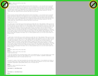 Restore
November 01, 2006, at 07:28 PM by Carlyn Maw -
Changed lines 9-10 from:
How this all works is through something called “synchronous serial communication,” i.e. you can pulse one pin up and down
thereby communicating a data byte to the register bit by bit. Its by pulsing second pin, the clock pin, that you delineate
between bits. This is in contrast using the “asynchronous serial communication” of the Serial.begin() function which relies on
the sender and the receiver to be independently set to an agreed upon specified data rate. Once the whole byte gets to the
register the HIGH or LOW messages held in each bit get parceled out to each of the individual output pins. This is the
“parallel output” part, having all the pins do what you want them to do all at once.
to:
How this all works is through something called “synchronous serial communication,” i.e. you can pulse one pin up and down
thereby communicating a data byte to the register bit by bit. It's by pulsing second pin, the clock pin, that you delineate
between bits. This is in contrast using the “asynchronous serial communication” of the Serial.begin() function which relies on
the sender and the receiver to be independently set to an agreed upon specified data rate. Once the whole byte gets to the
register the HIGH or LOW messages held in each bit get parceled out to each of the individual output pins. This is the
“parallel output” part, having all the pins do what you want them to do all at once.
Changed lines 13-14 from:
The 3 states refers to the fact that you can set the output pins as either high, low or “high impedance.” When you set a pin
set high by sending a 1 bit to that address, it will output whatever voltage you have connected to the Vcc pin. When you set
low it will output zero volts (Vss). When a pin is in a high impedance state, the shift register isn’t actively set to either a high
or low voltage. High impedance is meant to be a type of blank state so if you wanted to have the outputs attached to one
register controlled by, for example, a second register attached in parallel to the original circuit you could do so without
competition. Think of an LED array that might need to be controlled by different microcontrollers depending on a mode built
into your project. Unlike the HIGH and LOW states, you can’t set pins to their high impedance state individually, you can only
set the whole chip together. You’d do this by setting the Output-Enable (pin 13) HIGH and the Master-Reclear (pin) LOW.
Neither example takes advantage of this feature, and it is a pretty specialized thing to do, so you don’t need to spend a lot
of time on it now.
to:
"3 states" refers to the fact that you can set the output pins as either high, low or “high impedance.” When you set a pin set
high by sending a 1 bit to that address, it will output whatever voltage you have connected to the Vcc pin. When you set low
it will output zero volts (Vss). When a pin is in a high impedance state, the shift register isn’t actively set to either a high or
low voltage. High impedance is meant to be a type of blank state so if you wanted to have the outputs attached to one
register controlled by, for example, a second register attached in parallel to the original circuit you could do so without
competition. Think of an LED array that might need to be controlled by different microcontrollers depending on a mode built
into your project. Unlike the HIGH and LOW states, you can’t set pins to their high impedance state individually, you can only
set the whole chip together. You’d do this by setting the Output-Enable (pin 13) HIGH and the Master-Reclear (pin) LOW.
Neither example takes advantage of this feature, and it is a pretty specialized thing to do, so you don’t need to spend a lot
of time on it now.
Restore
November 01, 2006, at 06:51 PM by Carlyn Maw -
Restore
November 01, 2006, at 06:51 PM by Carlyn Maw -
Changed lines 80-81 from:
2.3 also takes advantage of the new blinkAll_2bytes() function. Its big difference from 1.3 is only that instead of just a single
variable called “data” and a single array called “dataArray” you have to have a dataRED, a dataGREEN, dataArrayRED,
dataArrayGREEN defined up front. This means that later on line
to:
Like sample 2.2, sample 2.3 also takes advantage of the new blinkAll_2bytes() function. 2.3's big difference from sample 1.3
is only that instead of just a single variable called “data” and a single array called “dataArray” you have to have a dataRED,
a dataGREEN, dataArrayRED, dataArrayGREEN defined up front. This means that line
Restore
November 01, 2006, at 06:46 PM by Carlyn Maw -
Changed line 79 from:
Code Sample 2.3 - Dual Defined Arrays
to:
Code Sample 2.3 - Dual Defined Arrays
Restore
Ashifur Rahaman
C
lick
to
B
U
Y
N
O
W
!
PD F-XChange Edit
or
www
.
tracker-software.com
C
lick
to
B
U
Y
N
O
W
!
PD
F-XChange Edit
or
www
.
tracker-software
.com
 