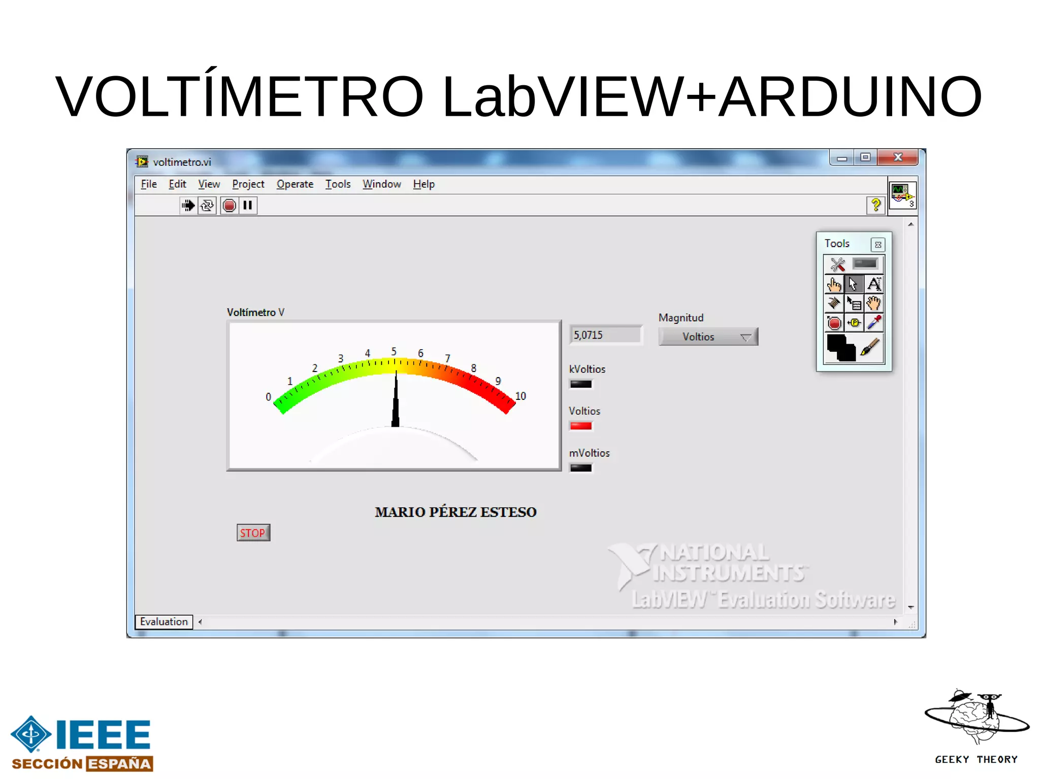 VOLTÍMETRO LabVIEW+ARDUINO
 