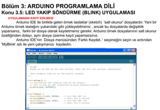 Arduino Notalari Arduinoİle Programlama | PDF