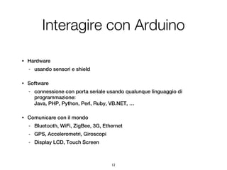 Introduzione ad Arduino | PPT