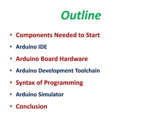 Comprehensive Introduction to Arduino and Tinkercad Simulator for ...