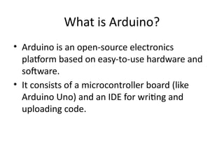 Introduction To Arduino Photo Comprehensive Introduction to Arduino for IoT and Prototyping Projects ...