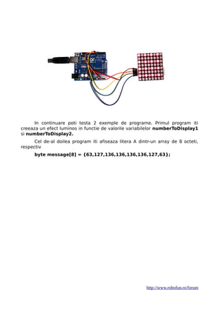Arduino matriceled8x8 | PDF