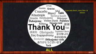19/19
Especially Denin ,Jubin,Tibin &
Ashaan
ALL
 