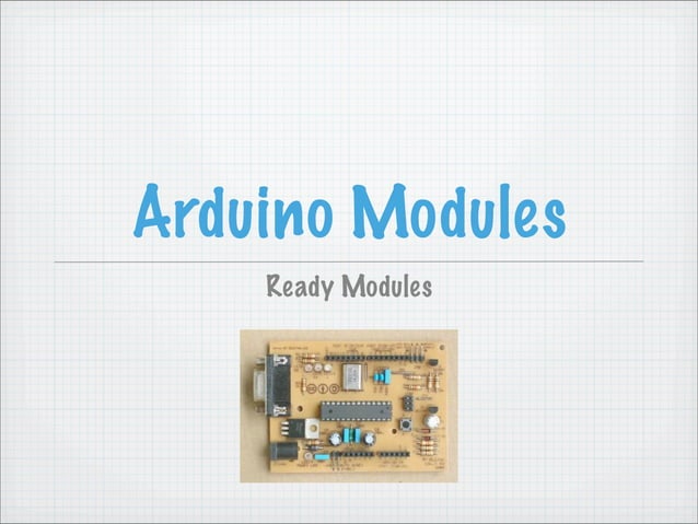 Arduino Modules | PDF
