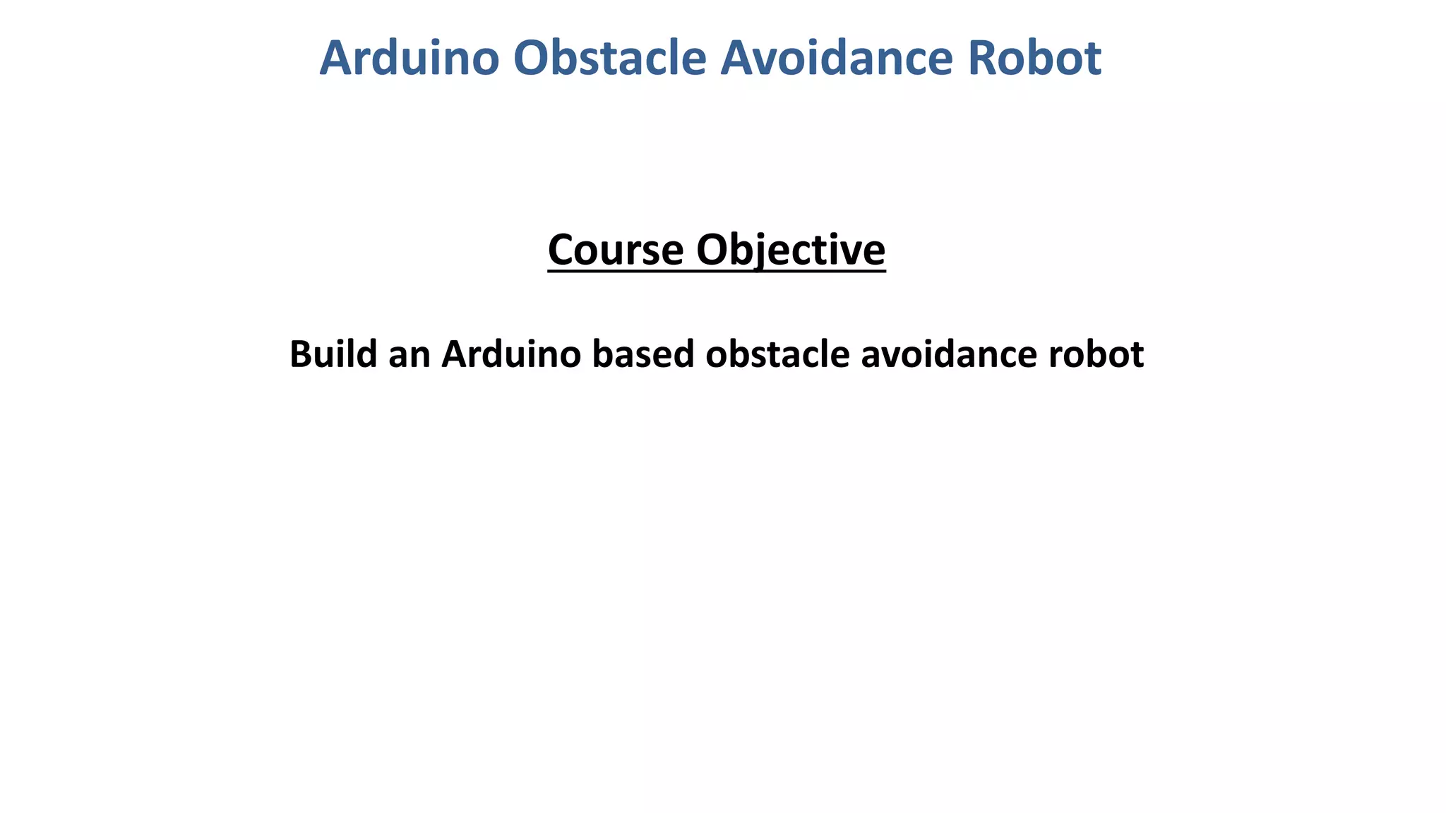 Arduino obstacle avoidance robot | PPT