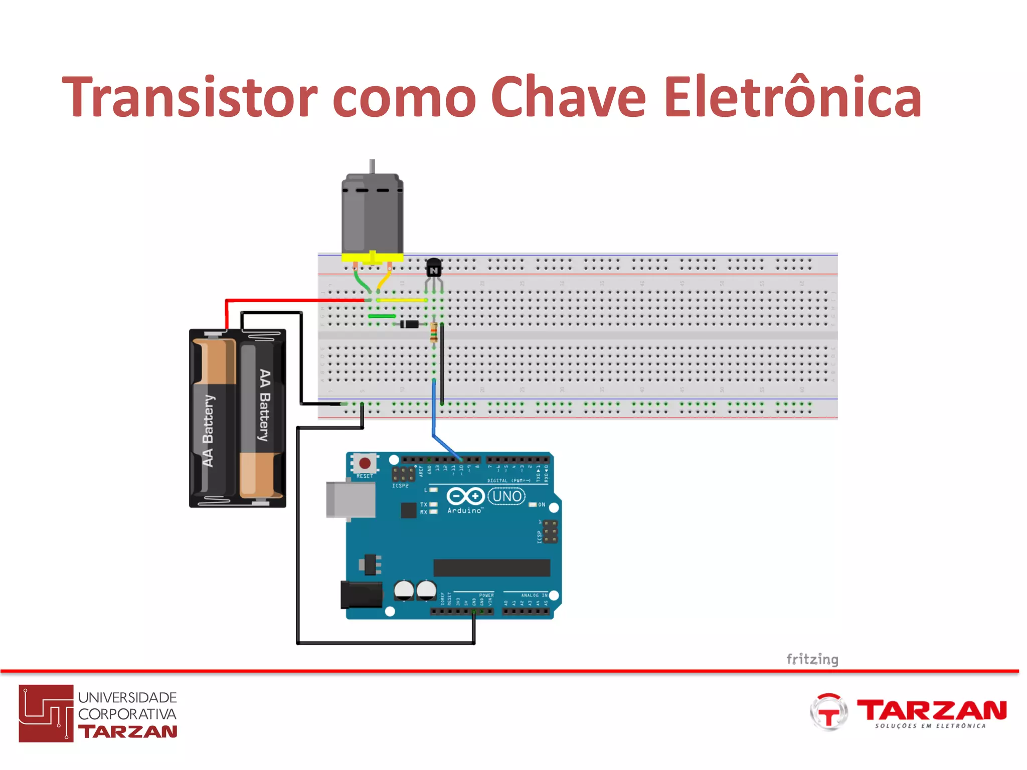Transistor como Chave Eletrônica
 
