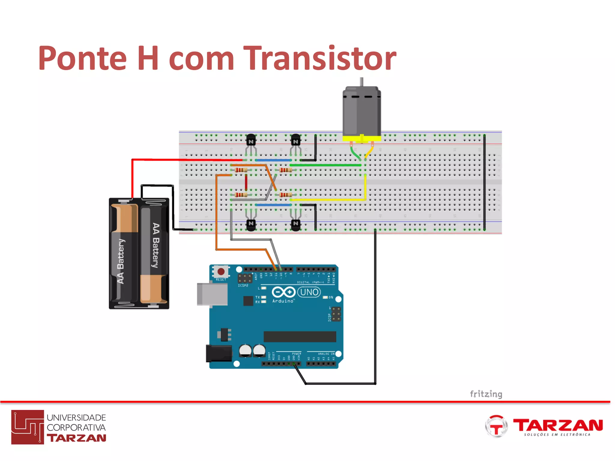 Ponte H com Transistor
 