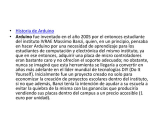 Arduino Origen Arduino Powerpoint | PPTX