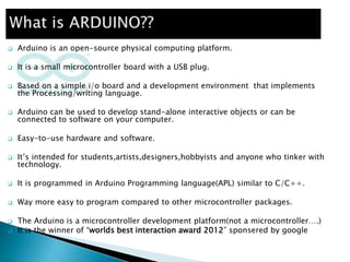 ARDUINO_presentation | PPT