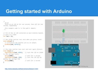 Arduino, Raspberry Pi, and Making | PPT