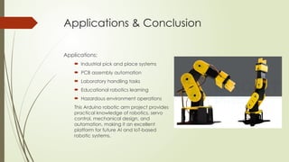 DIY Arduino Robotic Arm: 6 DOF Build Guide with Code and Web Control | PPTX