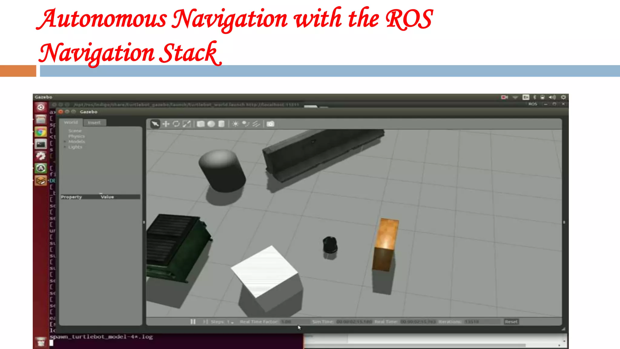 Autonomous Navigation with the ROS
Navigation Stack
 