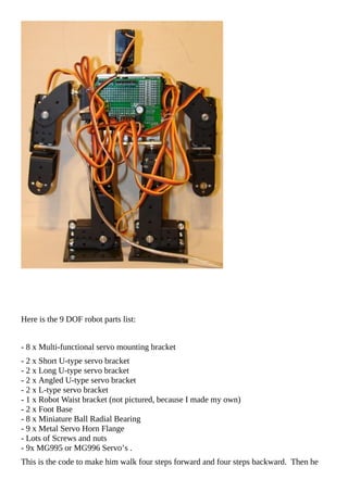 Arduino servo projects robert davis | PDF