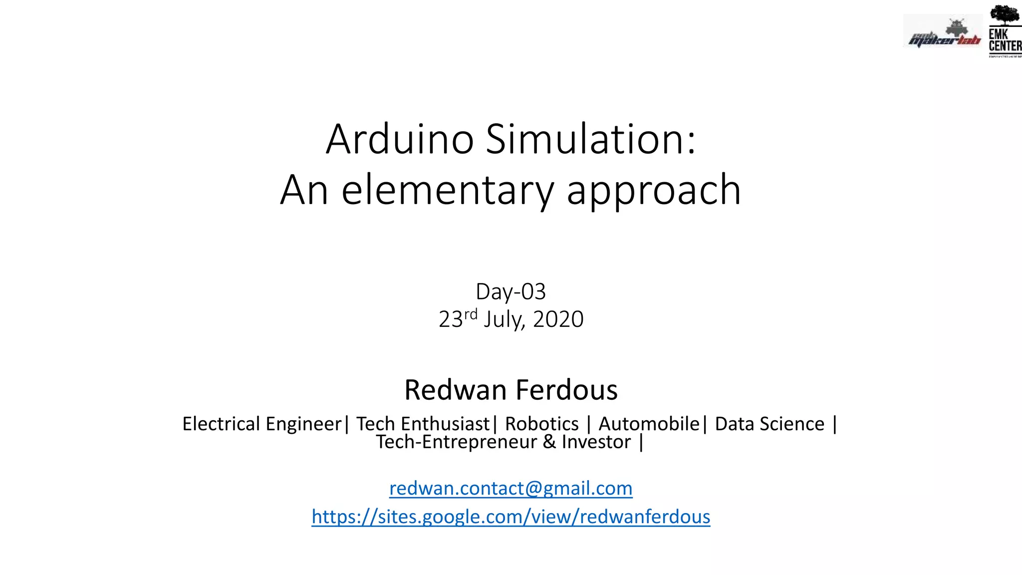 Arduino Simulation_Basic_Day-3 (Tinkercad+Proteus PCB) | PPTX ...