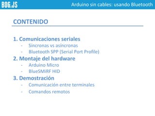 Arduino sin cables: usando Bluetooth | PDF