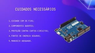 Slides de apresentação sobre arduino para crianças e adolescentes | PDF
