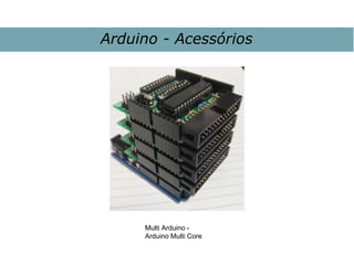 Arduino - Acessórios
Multi Arduino -
Arduino Multi Core
 