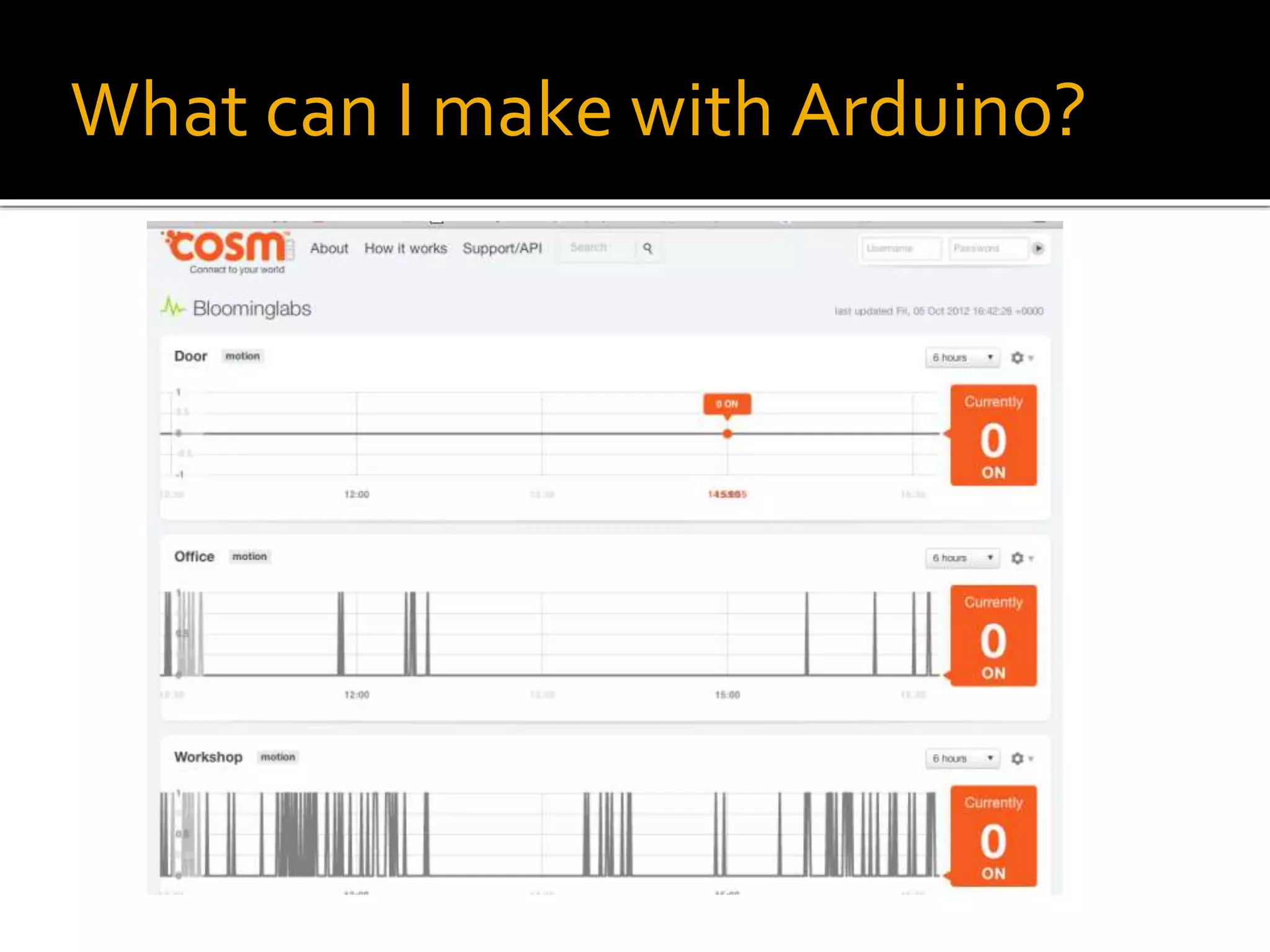 What can I make with Arduino?
 