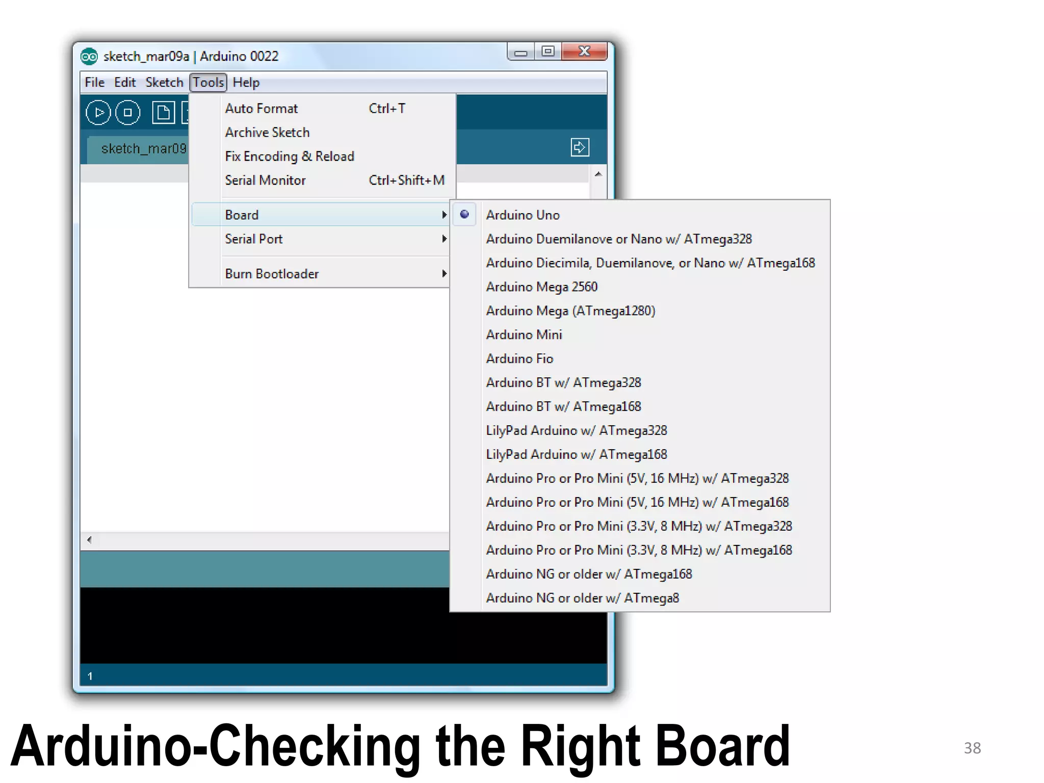 38 Arduino-Checking the Right Board 