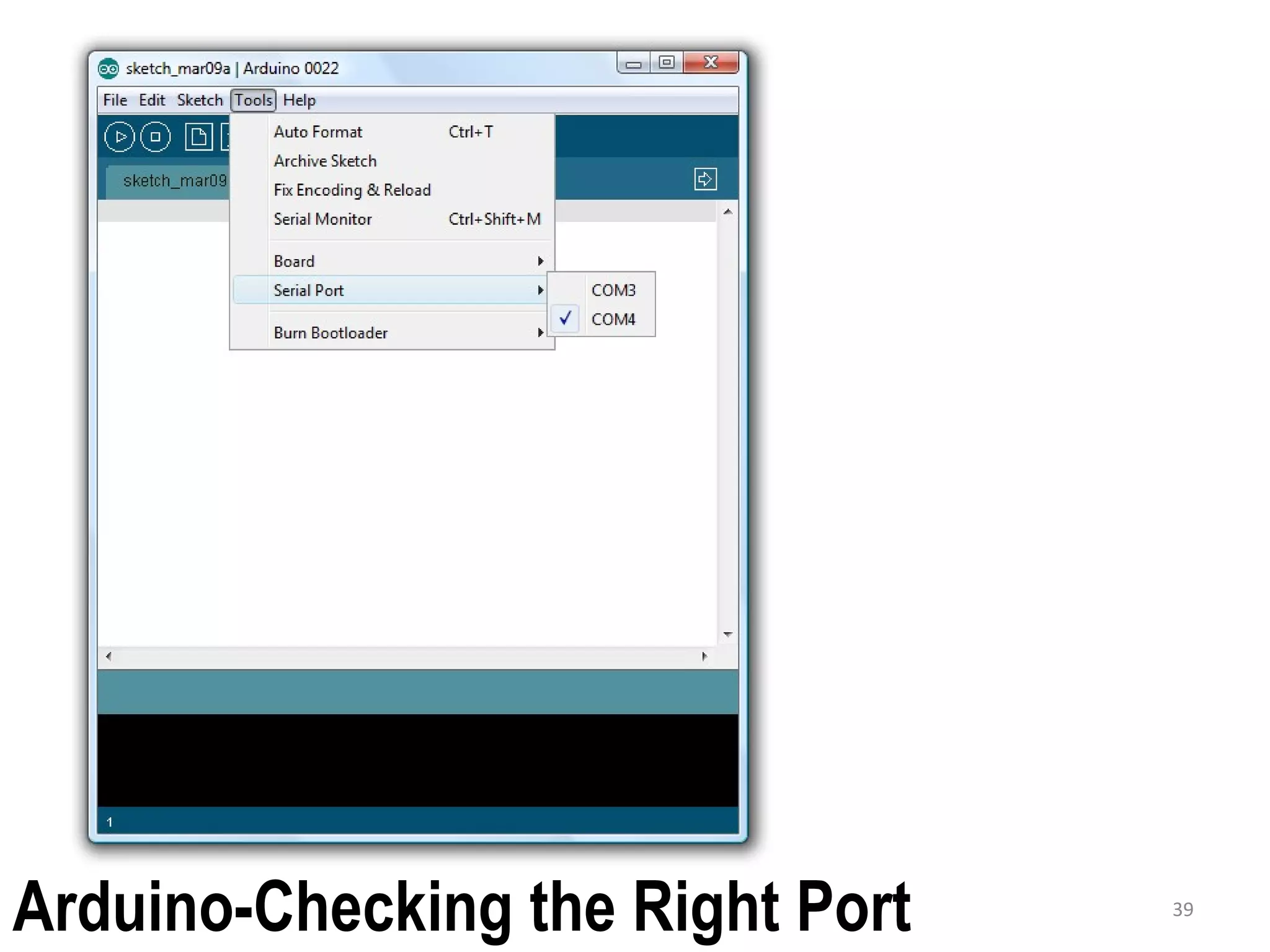 39 Arduino-Checking the Right Port 