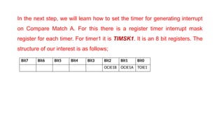 Timer. Compare Interrupt basics to advance arduino timer1 with audio.pptx