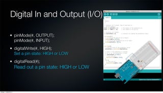 Arduino talk by Toon Nelissen | PDF
