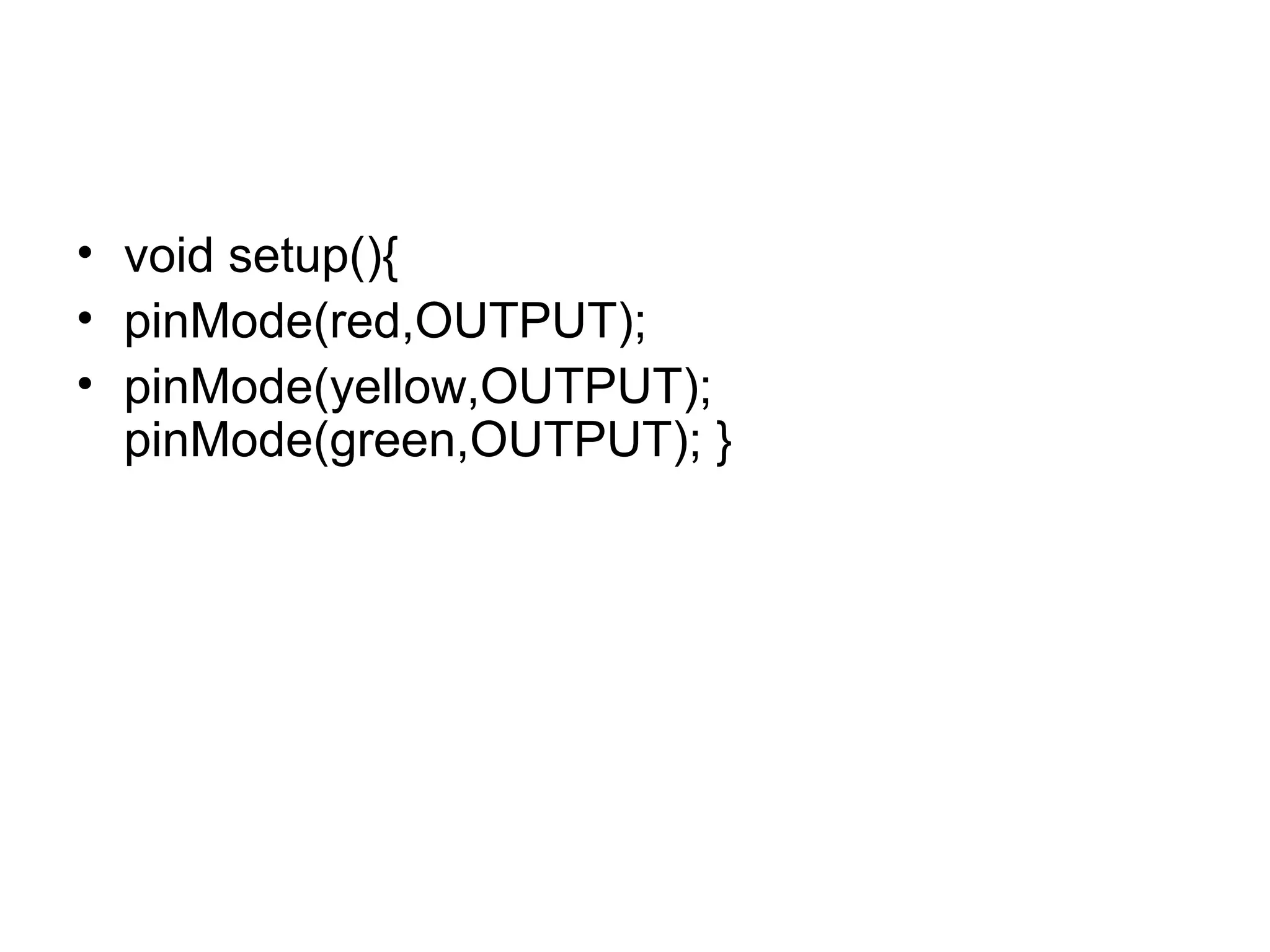 Arduino traffic lights | PPT