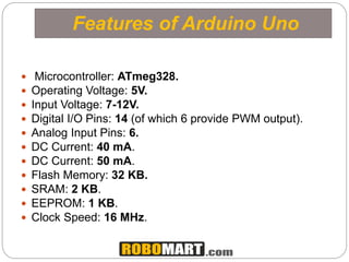 Arduino UNO R3 Projects - Robomart | PPTX