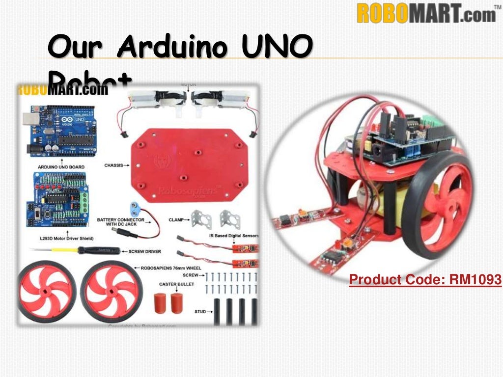Arduino uno robot by robomart