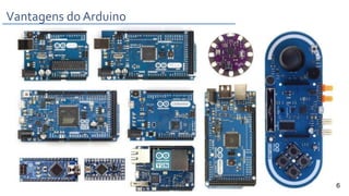 Vantagens do Arduino
6
 