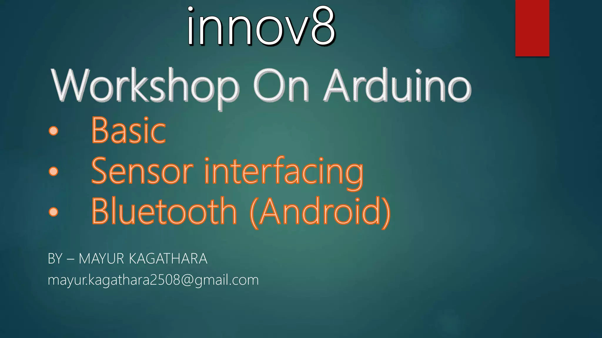 Arduino workshop | PPT
