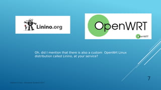 Oh, did I mention that there is also a custom OpenWrt Linux
distribution called Linino, at your service?
Federico Croce - Pervasive Systems 2017
7
 