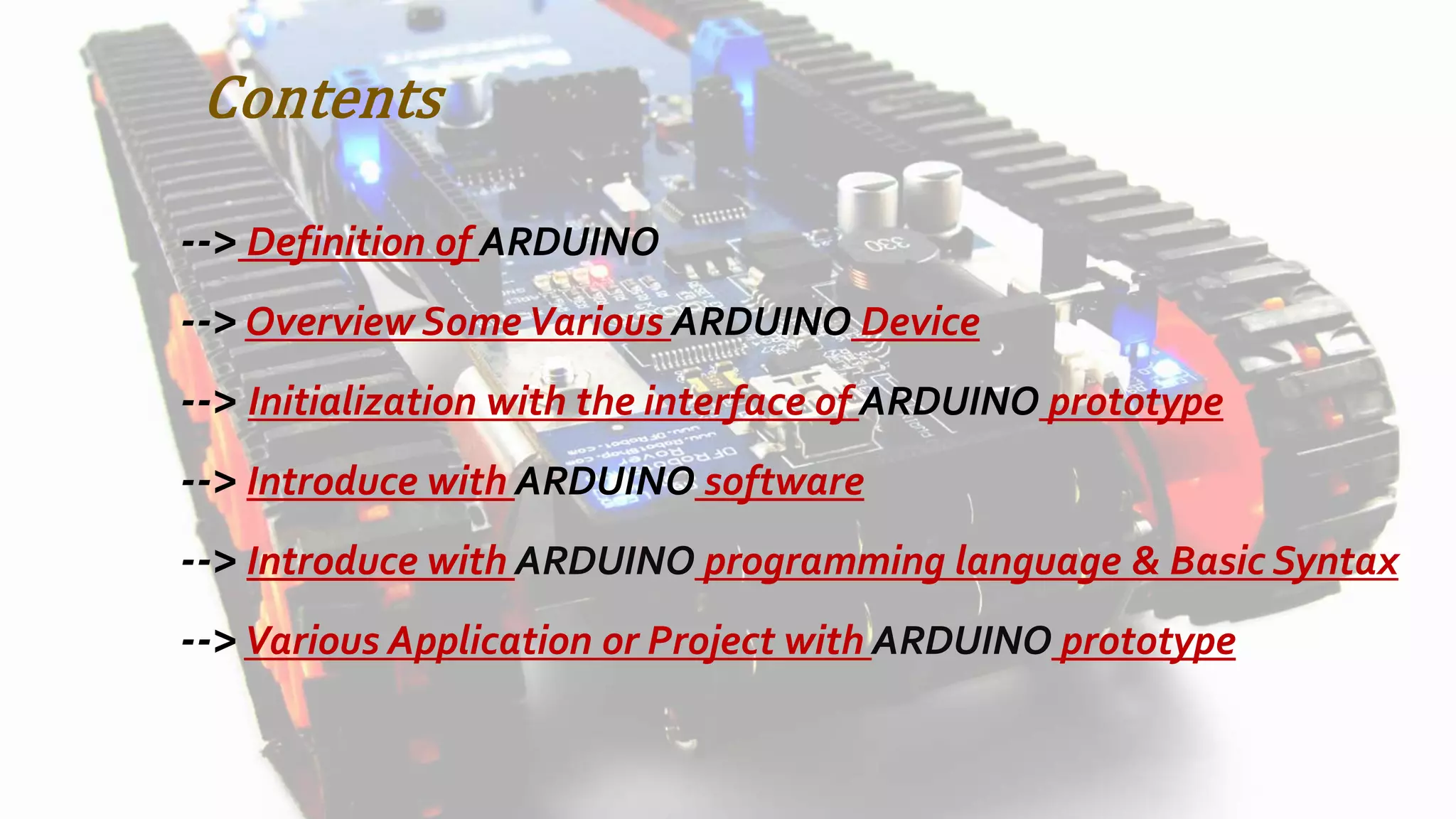 Up and running with Arduino | PPT