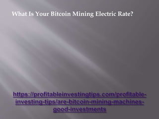 What Is Your Bitcoin Mining Electric Rate?
 
