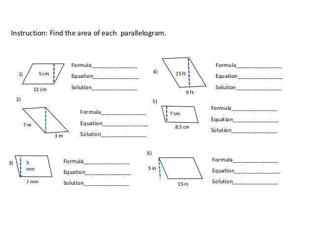 Area Of Plane Figures