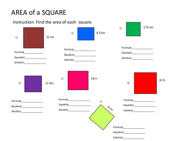 Area Of Plane Figures