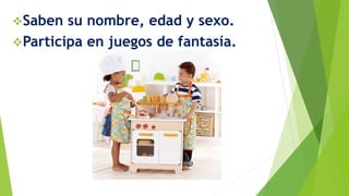Saben su nombre, edad y sexo.
Participa en juegos de fantasía.
 