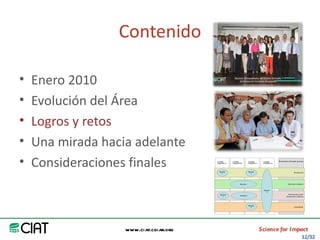 Area America Latina y el Caribe del CIAT: logros y retos