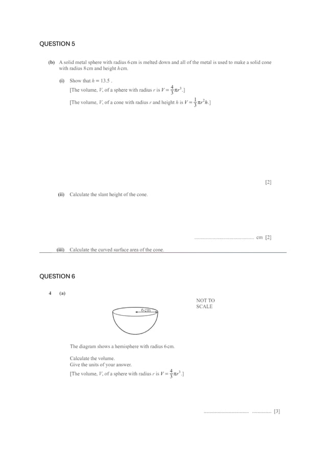 Area And Volume Igcse Mathematics Practice Tasks Pdf Pdf Area And Volume Igcse Mathematics Practice Tasks Pdf Pdf