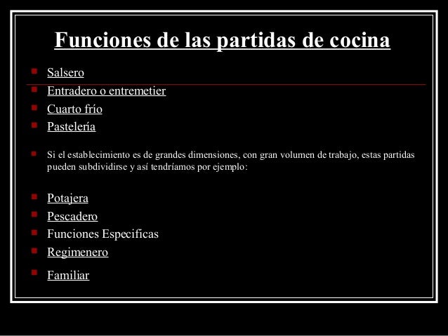 Area de cocina en gastronomia